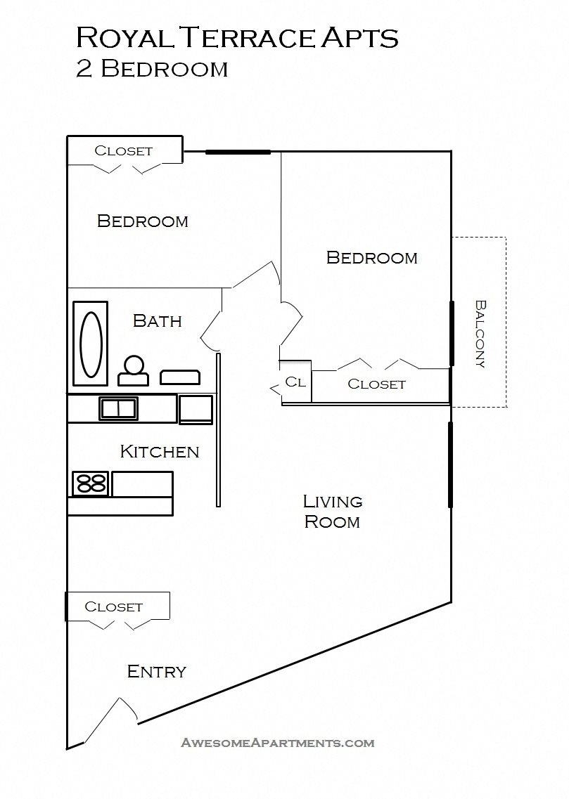 Floor Plans of Royal Terrace Apartments in St. Louis Park, MN